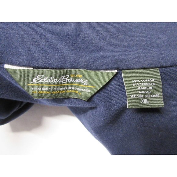 Eddie Bauer turtleneck full zip cinch waist sweatshirt XXL - Picture 8 of 13